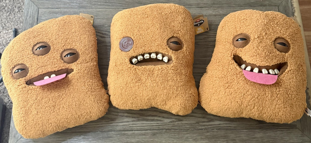 Fuggler Bigg Nuggets 16-Inch Stuffed Plush Toy Zuru RARE New Set of 3 Assorted
